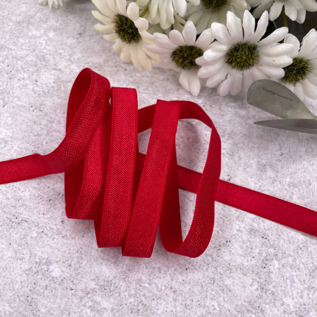 Flat elastic ~ 10mm Red