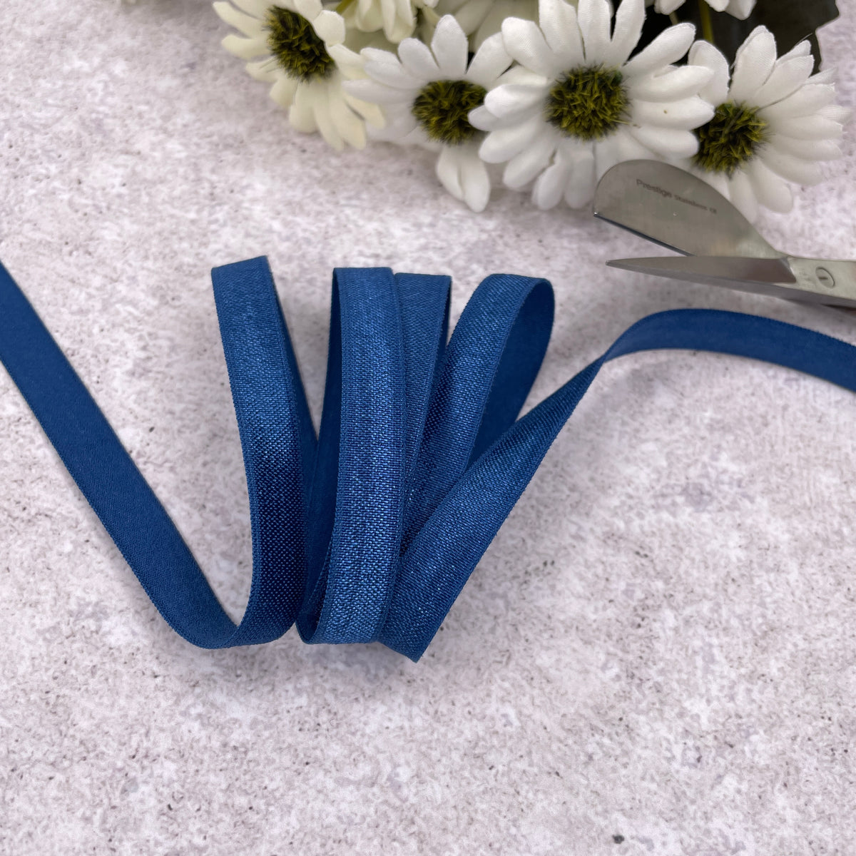 Flat elastic ~ 10mm Blue