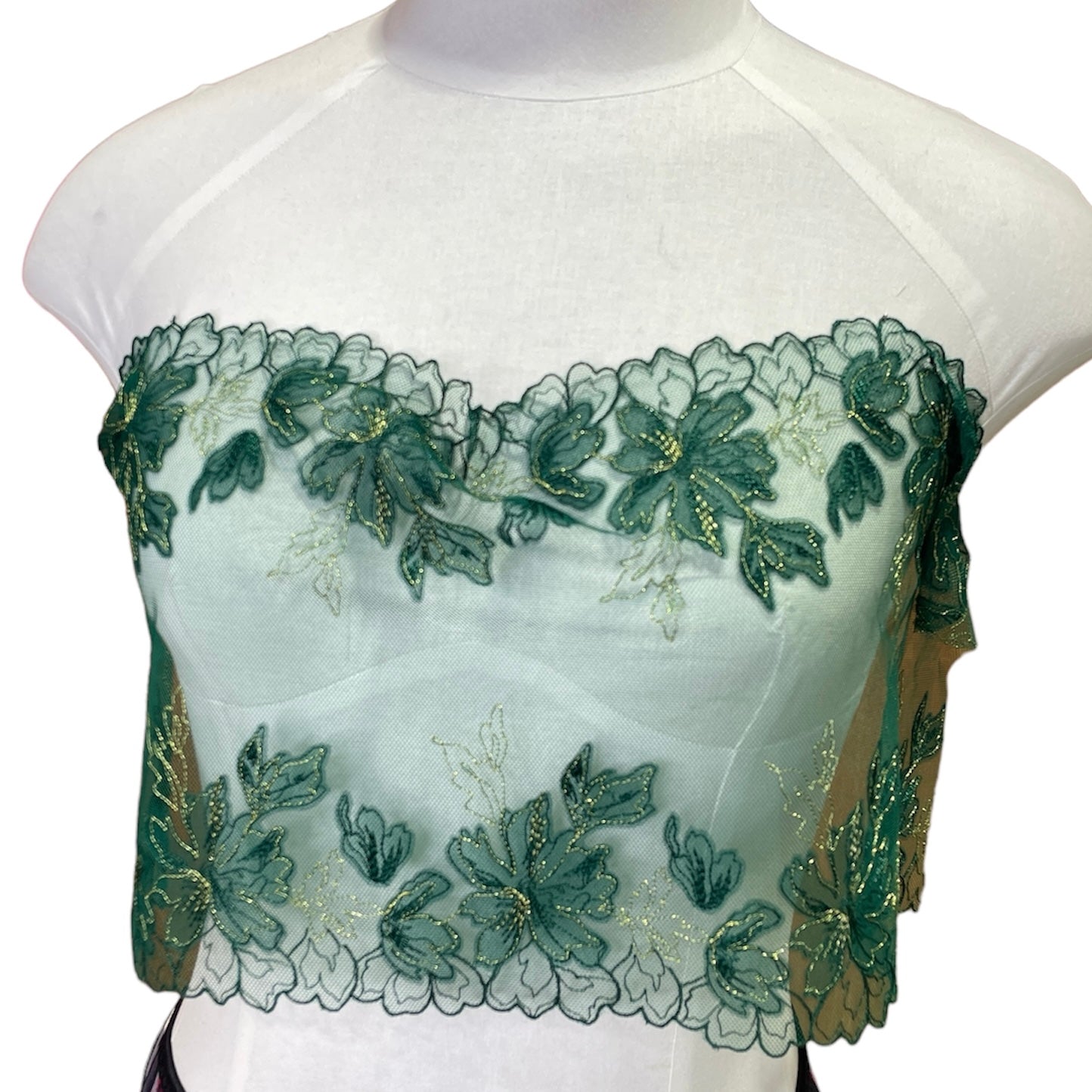Embroidered Tulle ~ Verdant