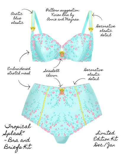 Limited Edition Kit ~ Tropical Splash ~ Underwire Bra + Briefs