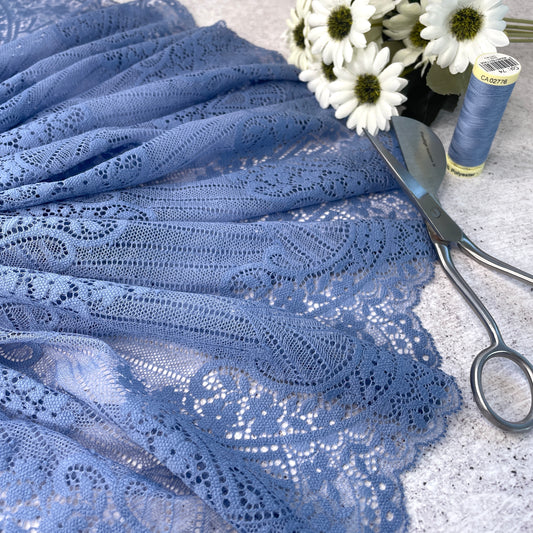 Stretch Lace ~ Cornflower