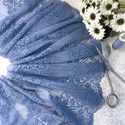 Stretch Lace ~ Cornflower