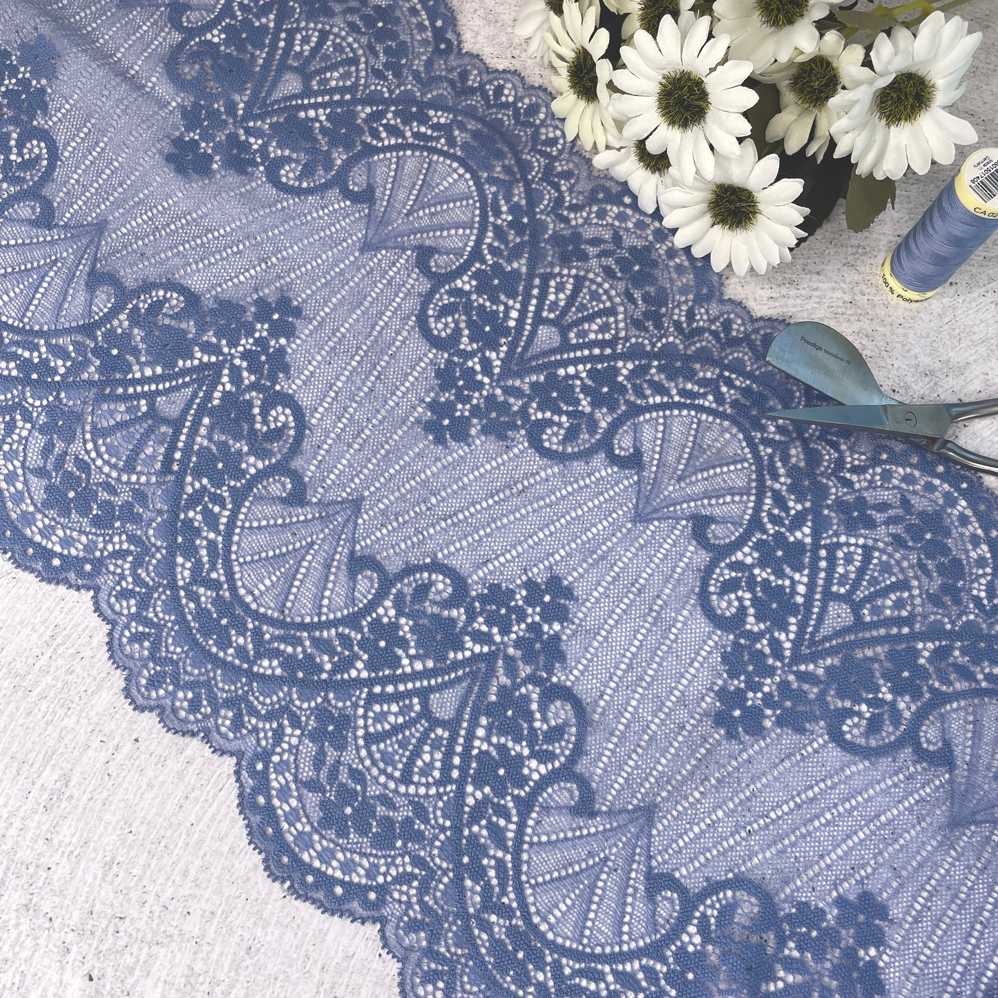 Stretch Lace ~ Cornflower