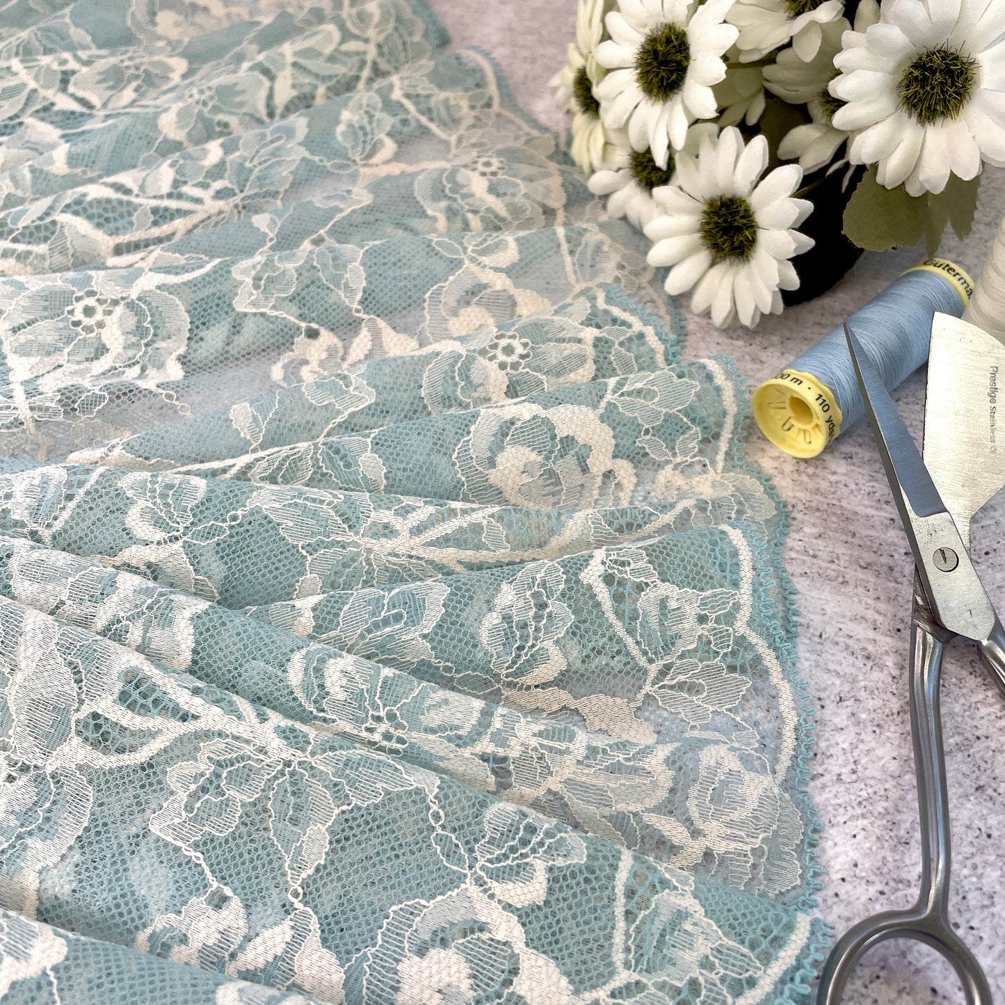 Stretch Lace ~ Duck Egg
