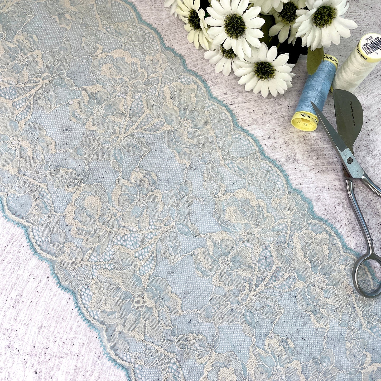 Stretch Lace ~ Duck Egg