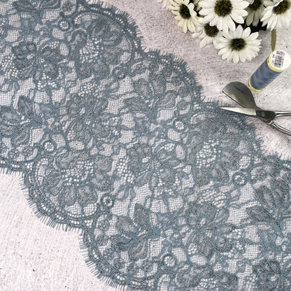 Stretch Lace ~ Argentum ~ 1.5m piece