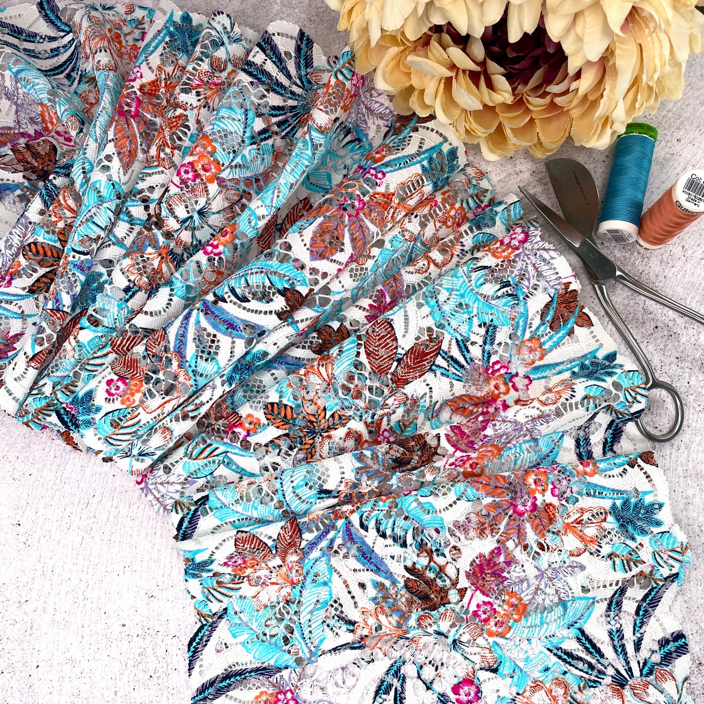 Stretch Lace ~ Tropical