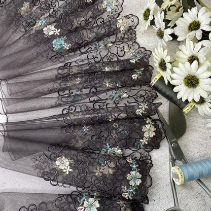 Embroidered Tulle ~ Filigree Floral