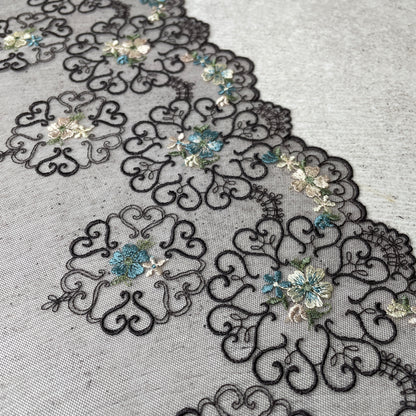 Embroidered Tulle ~ Filigree Floral