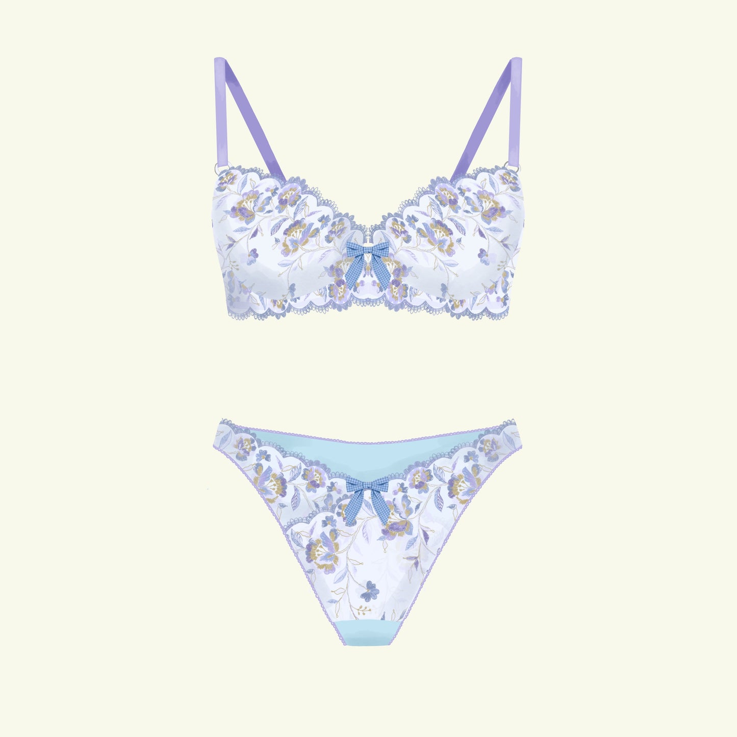 Limited Edition Kit ~ Hydrangeas and Heirlooms ~ Underwire Bra + Briefs