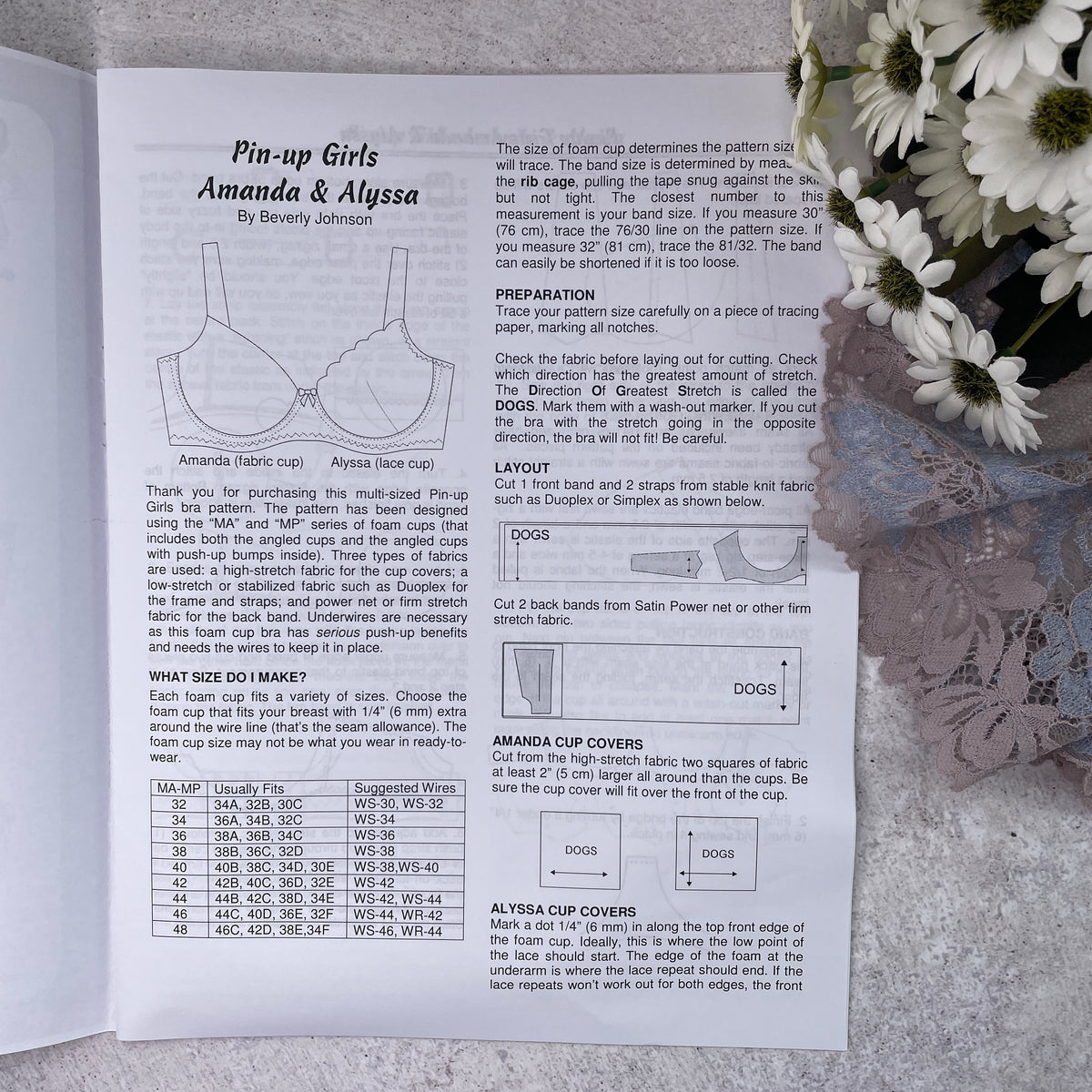 Pin-up Girls 'Amanda Alyssa' ~ paper pattern