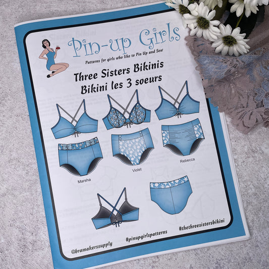 Pin Up Girls ‘Three Sisters Bikini’ ~ paper pattern