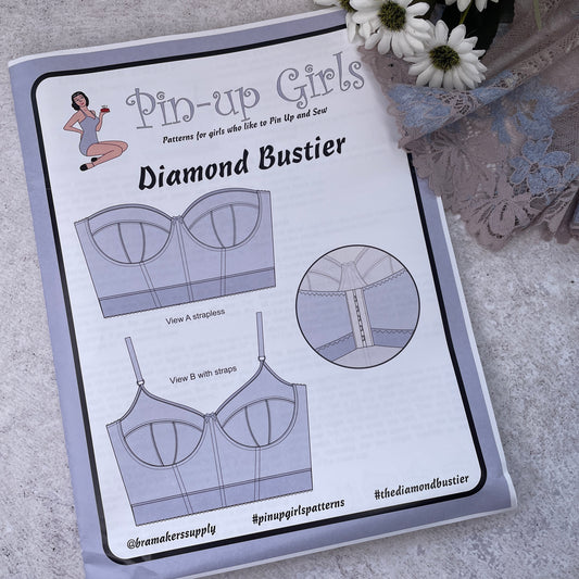 Pin Up Girls 'Diamond Bustier' ~ paper pattern
