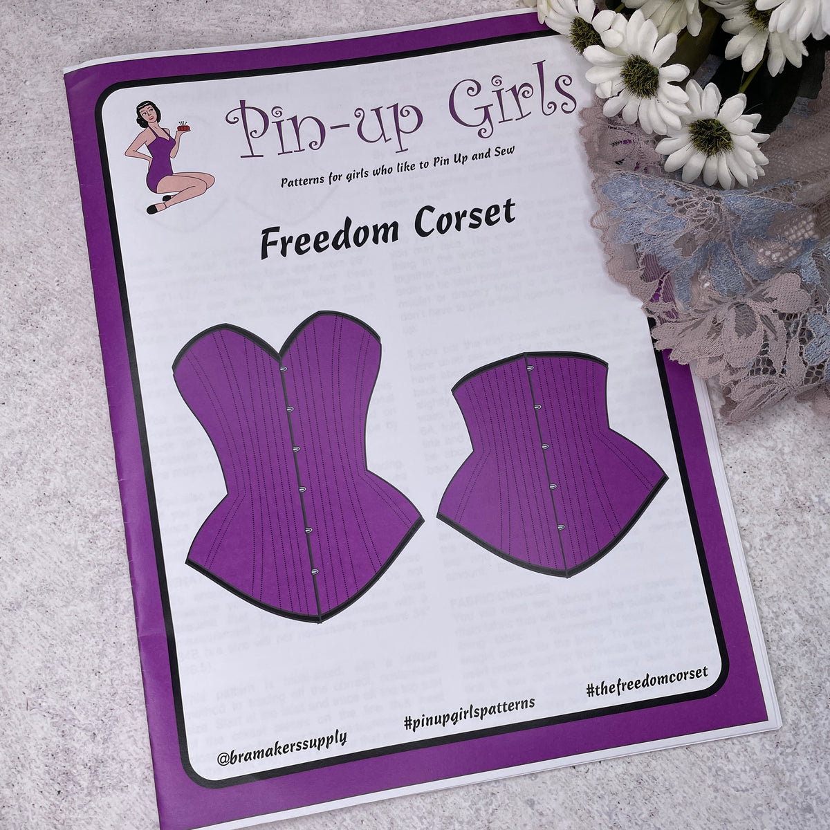 Pin Up Girls 'Freedom Corset' ~ paper pattern