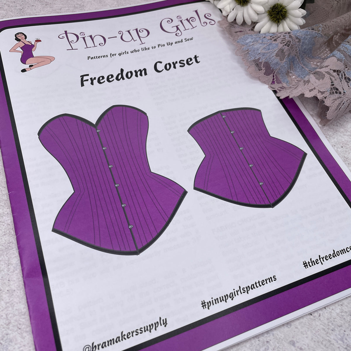 Pin Up Girls 'Freedom Corset' ~ paper pattern