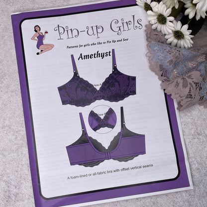 Pin-up Girls 'Amethyst lace bra' - paper pattern