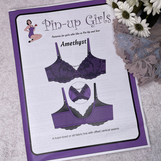 Pin-up Girls 'Amethyst lace bra' - paper pattern