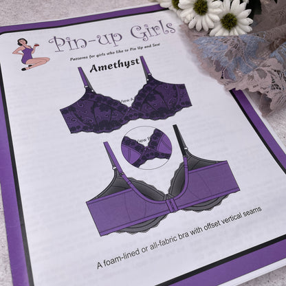 Pin-up Girls 'Amethyst lace bra' - paper pattern