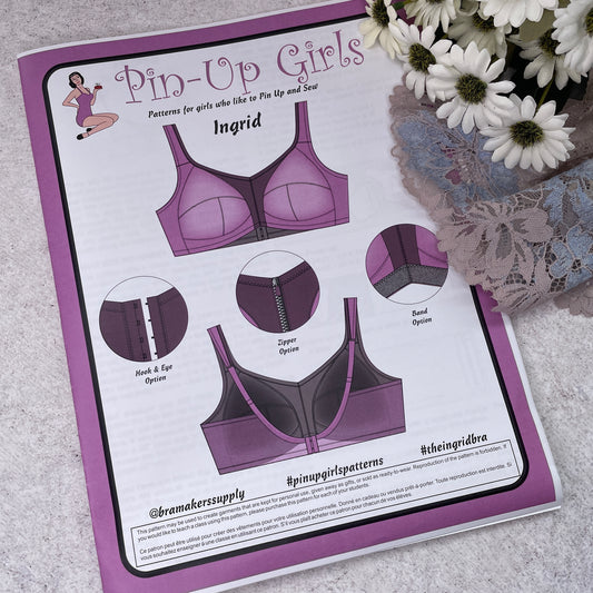 Pin Up Girls 'Ingrid non-wired bra' ~ paper pattern