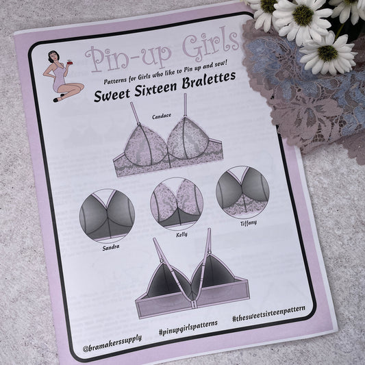 Pin Up Girls 'Sweet Sixteen Bralettes' ~ paper pattern