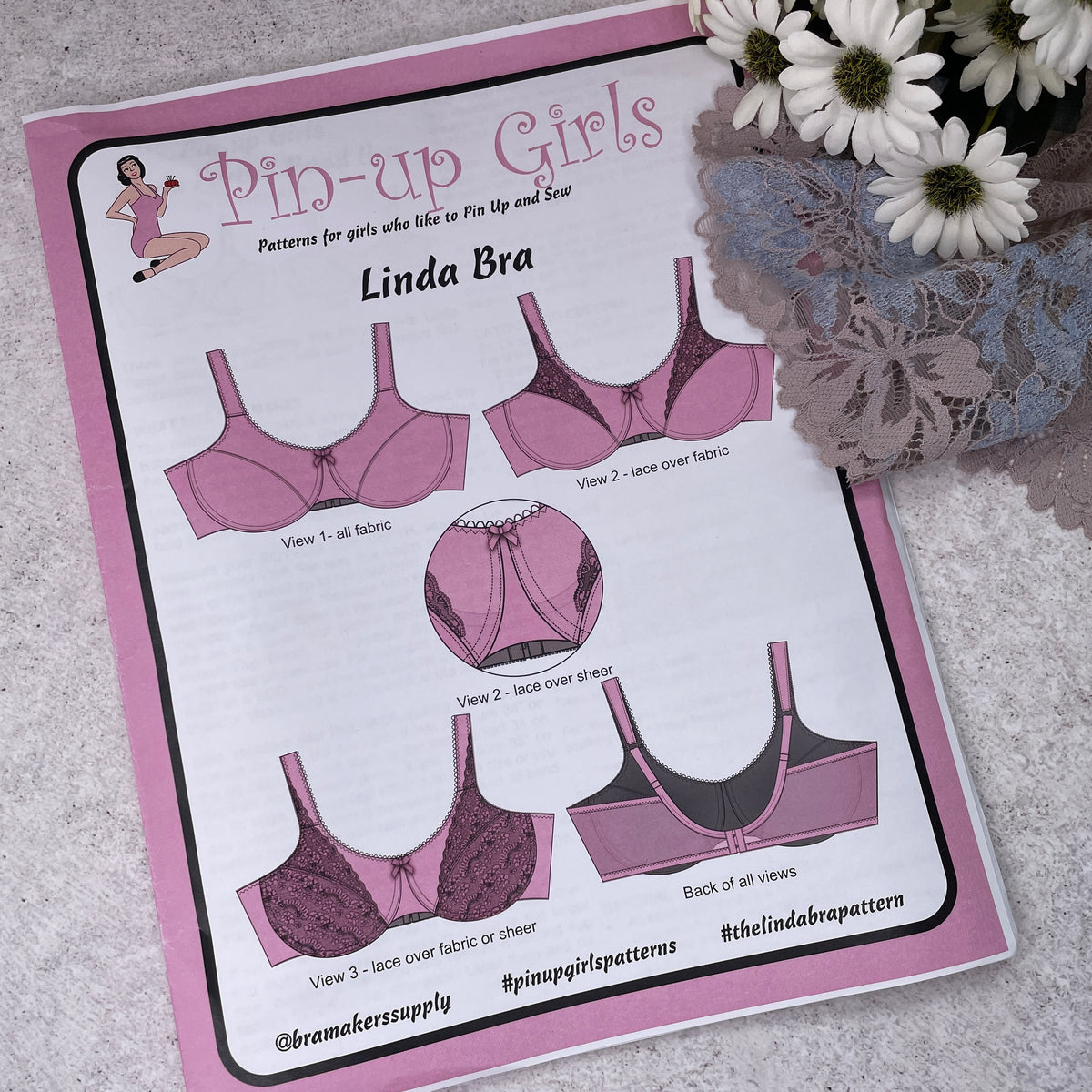Pin Up Girls 'Linda Bra' ~ paper pattern