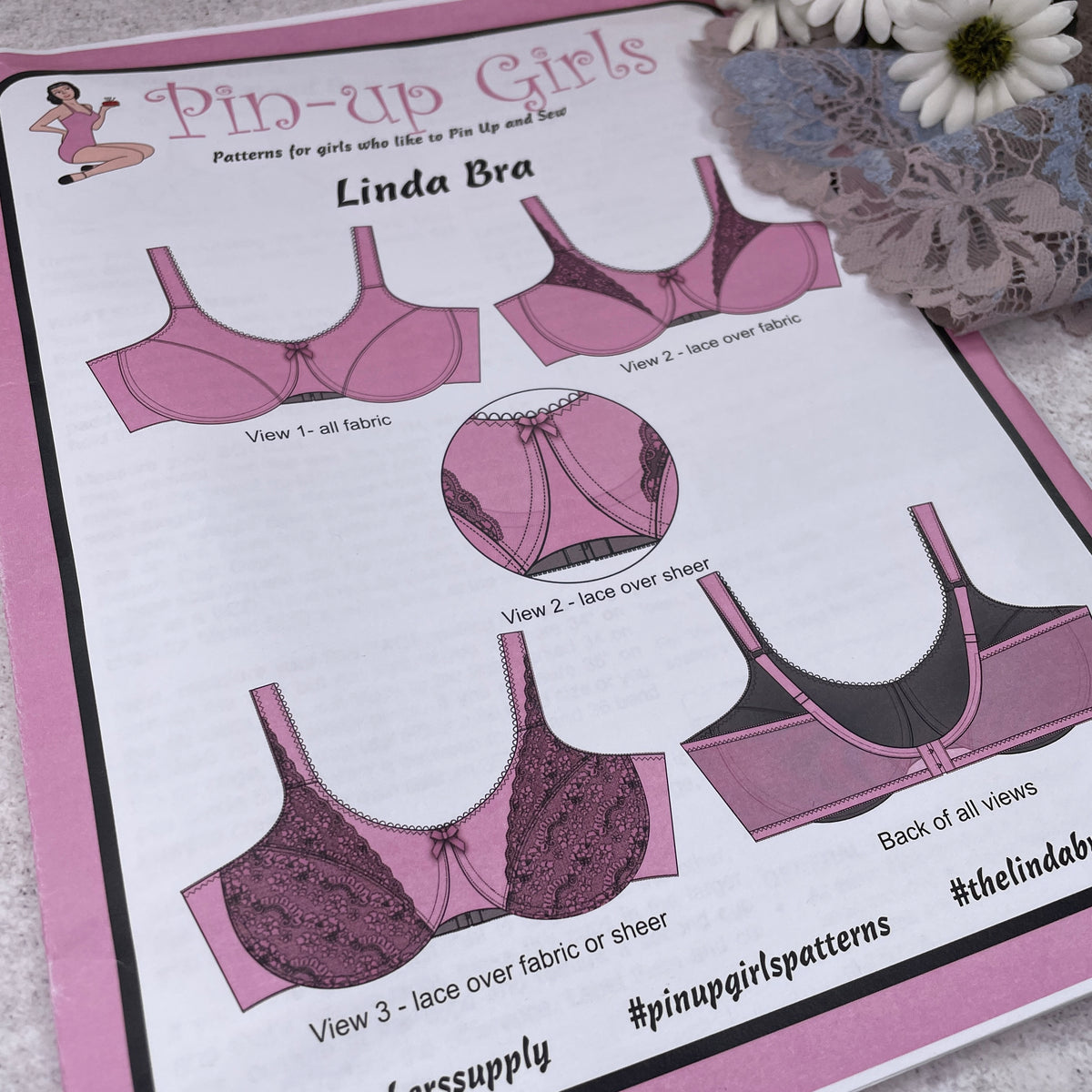 Pin Up Girls 'Linda Bra' ~ paper pattern