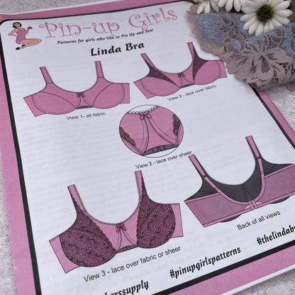 Pin Up Girls 'Linda Bra' ~ paper pattern