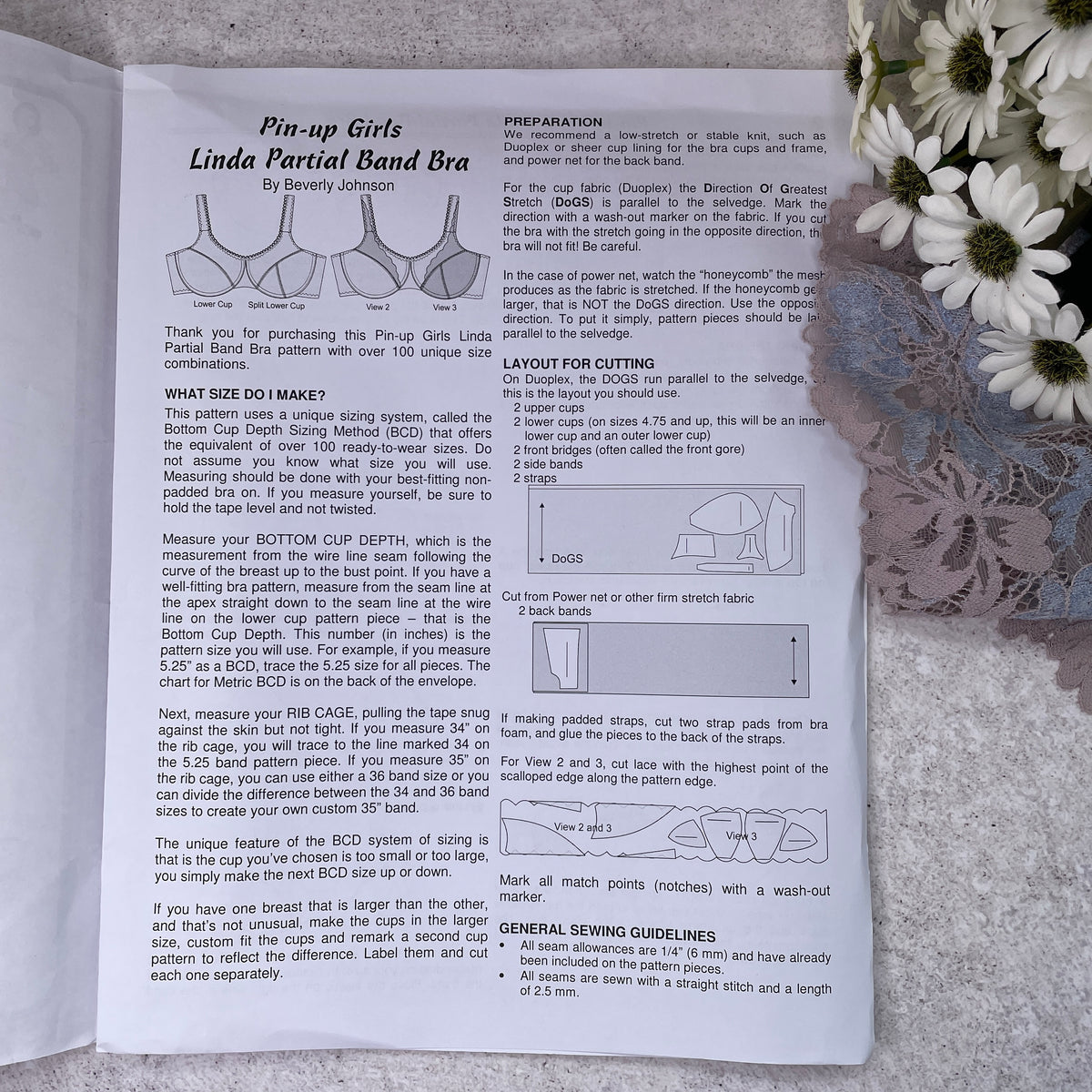 Pin Up Girls 'Linda Bra' ~ paper pattern