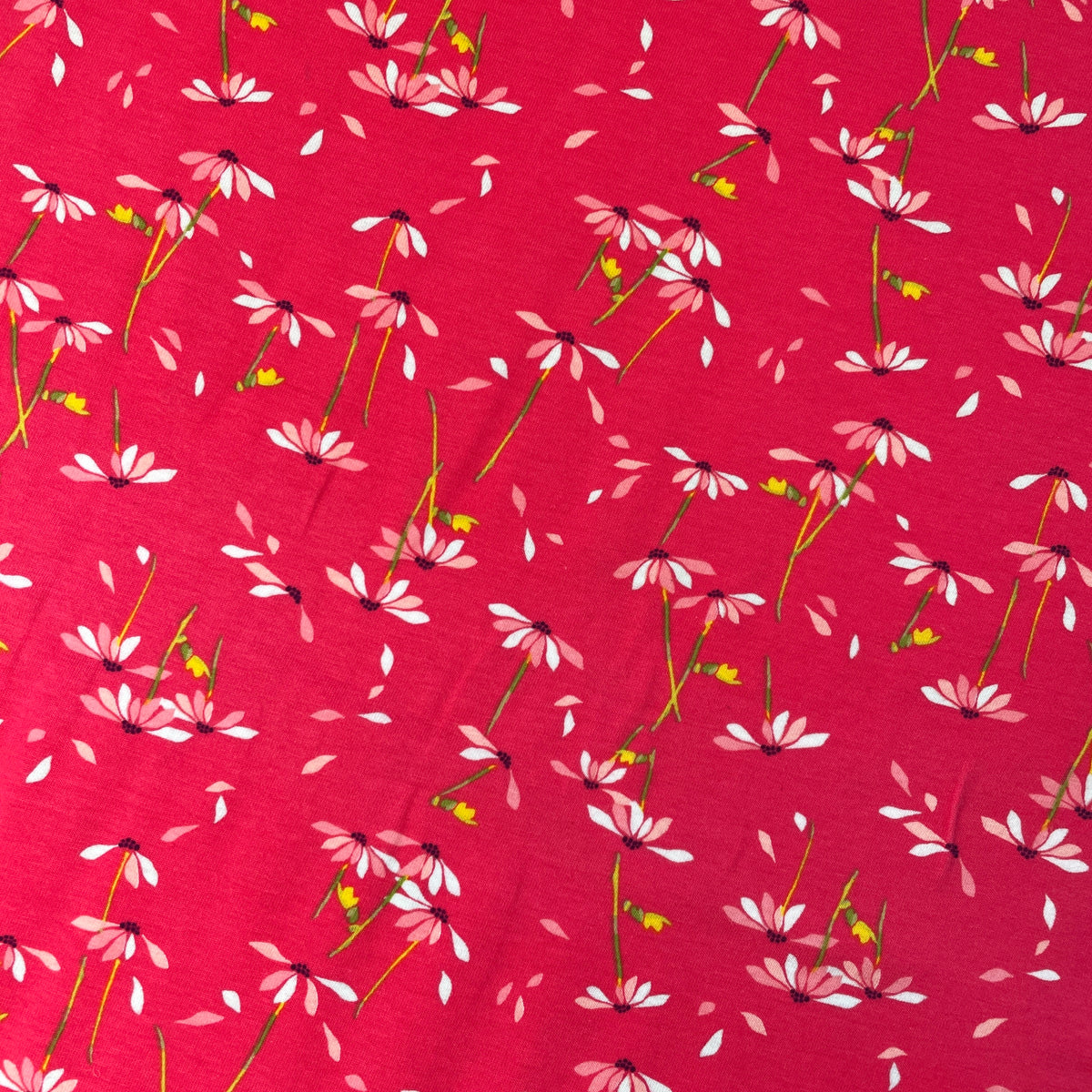 Cotton Lycra Print ~ He Loves Me Abloom