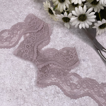 Stretch Lace - 47mm Dusky Mauve