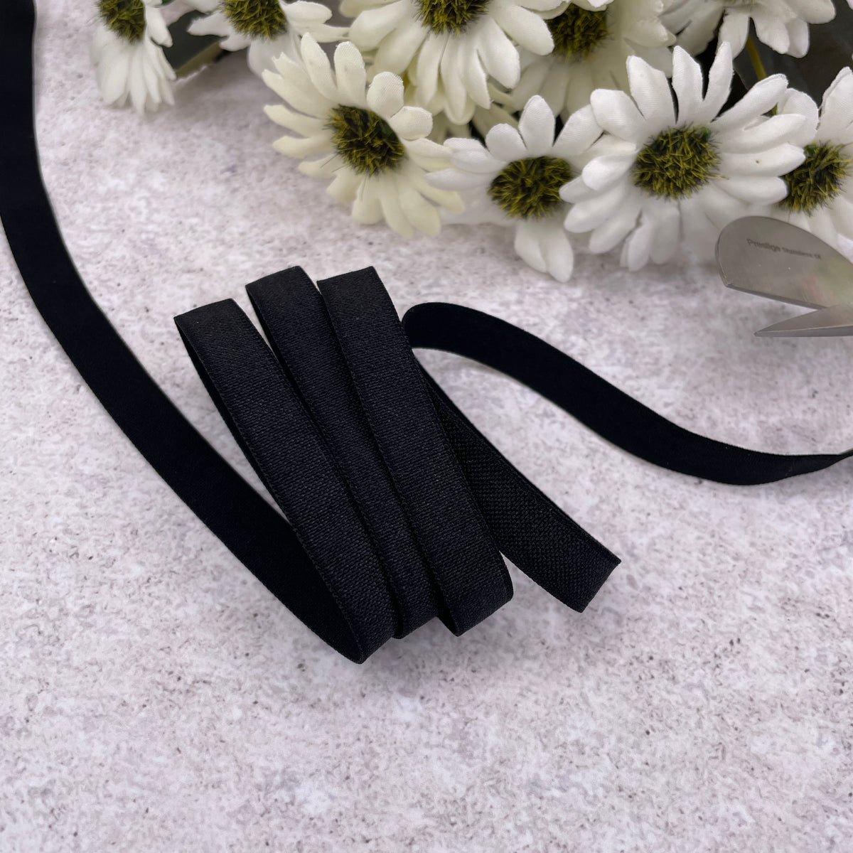 Flat elastic ~ 10mm Black