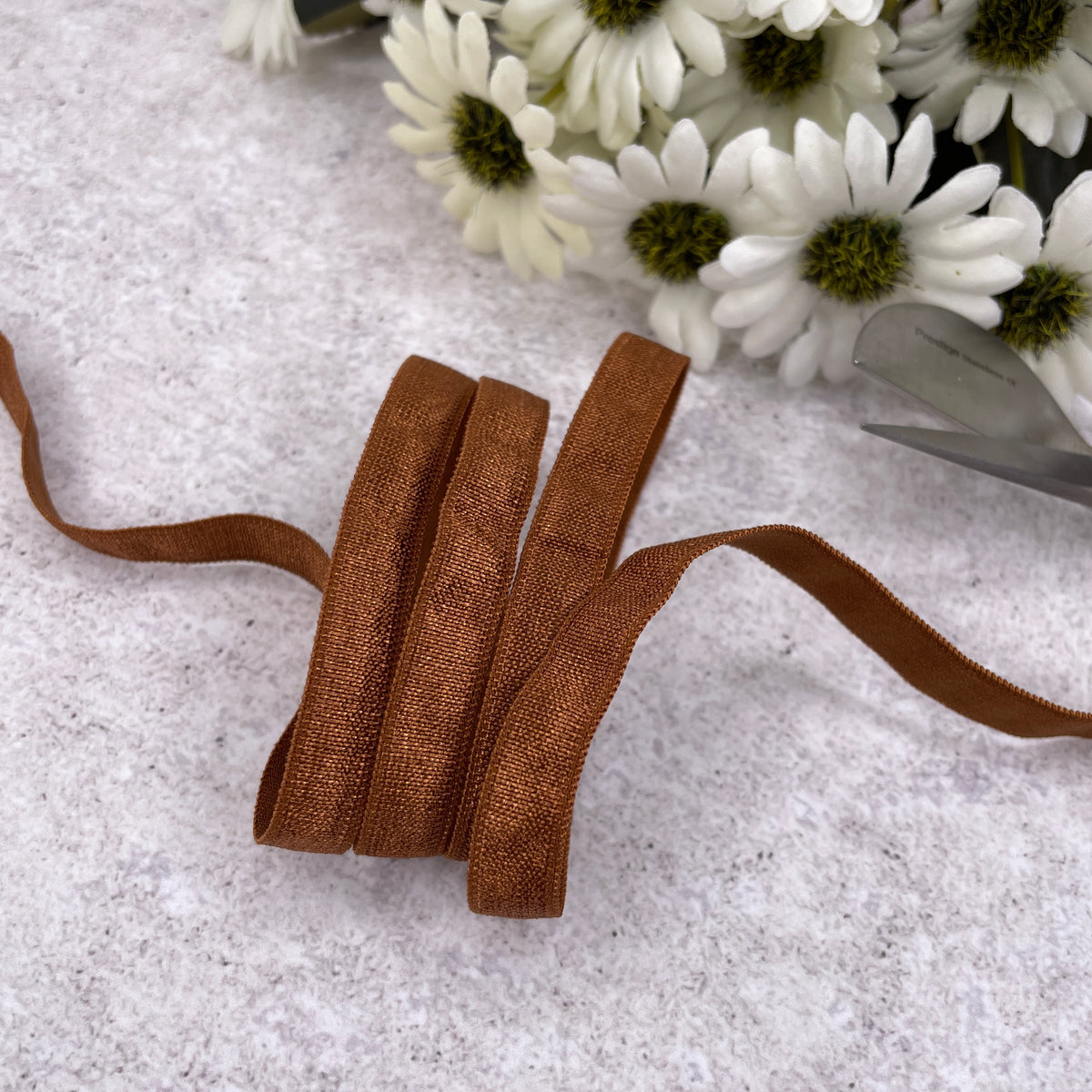 Flat elastic ~ 10mm Chestnut