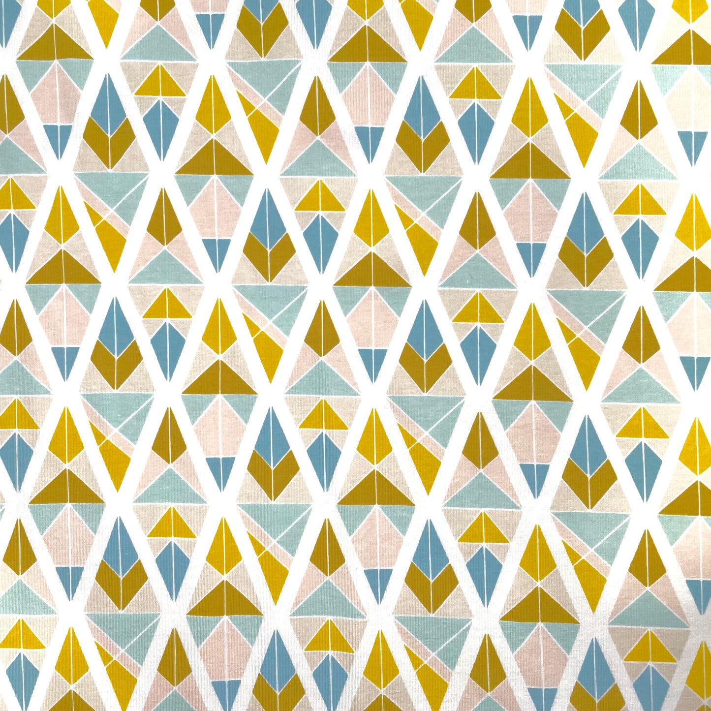 Cotton Lycra Print ~ Diamond Fragments Gold