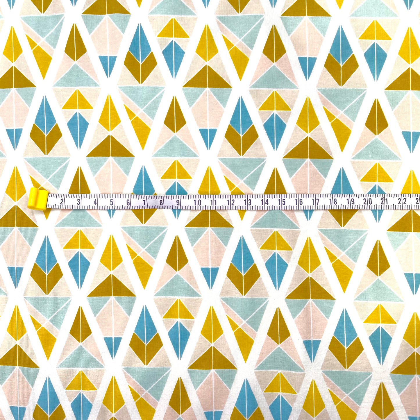 Cotton Lycra Print ~ Diamond Fragments Gold