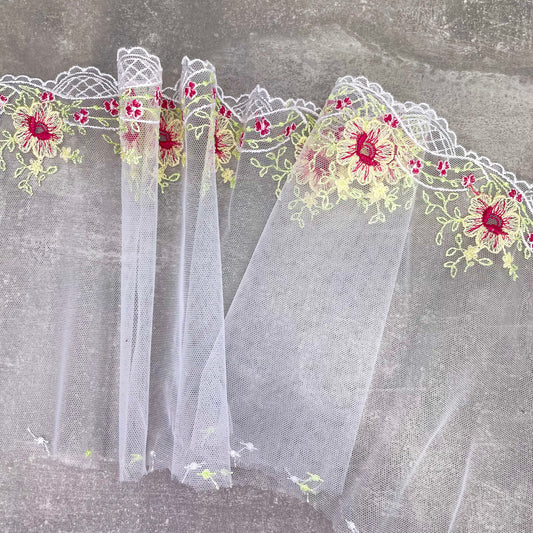 Embroidered Tulle ~ Spring Bouquet (L+R)