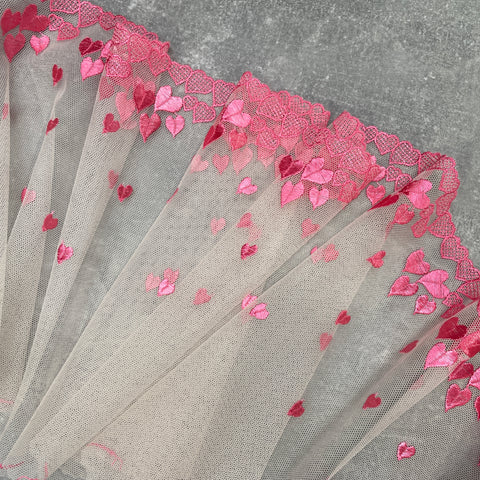 Embroidered Tulle ~ Valentine (L+R)