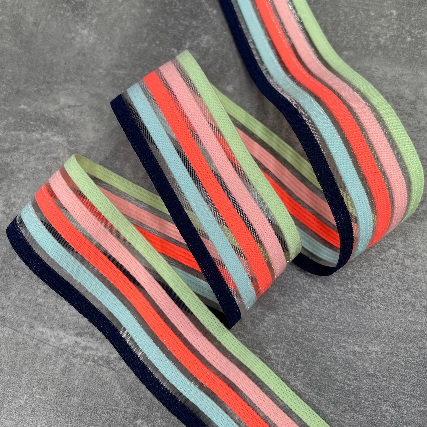 Sheer Stripe Elastic Band