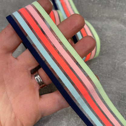 Sheer Stripe Elastic Band