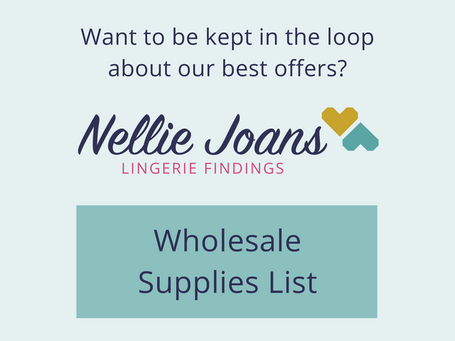 Nellie Joans Lingerie Fabric, Lace, Elastics, Patterns and more!