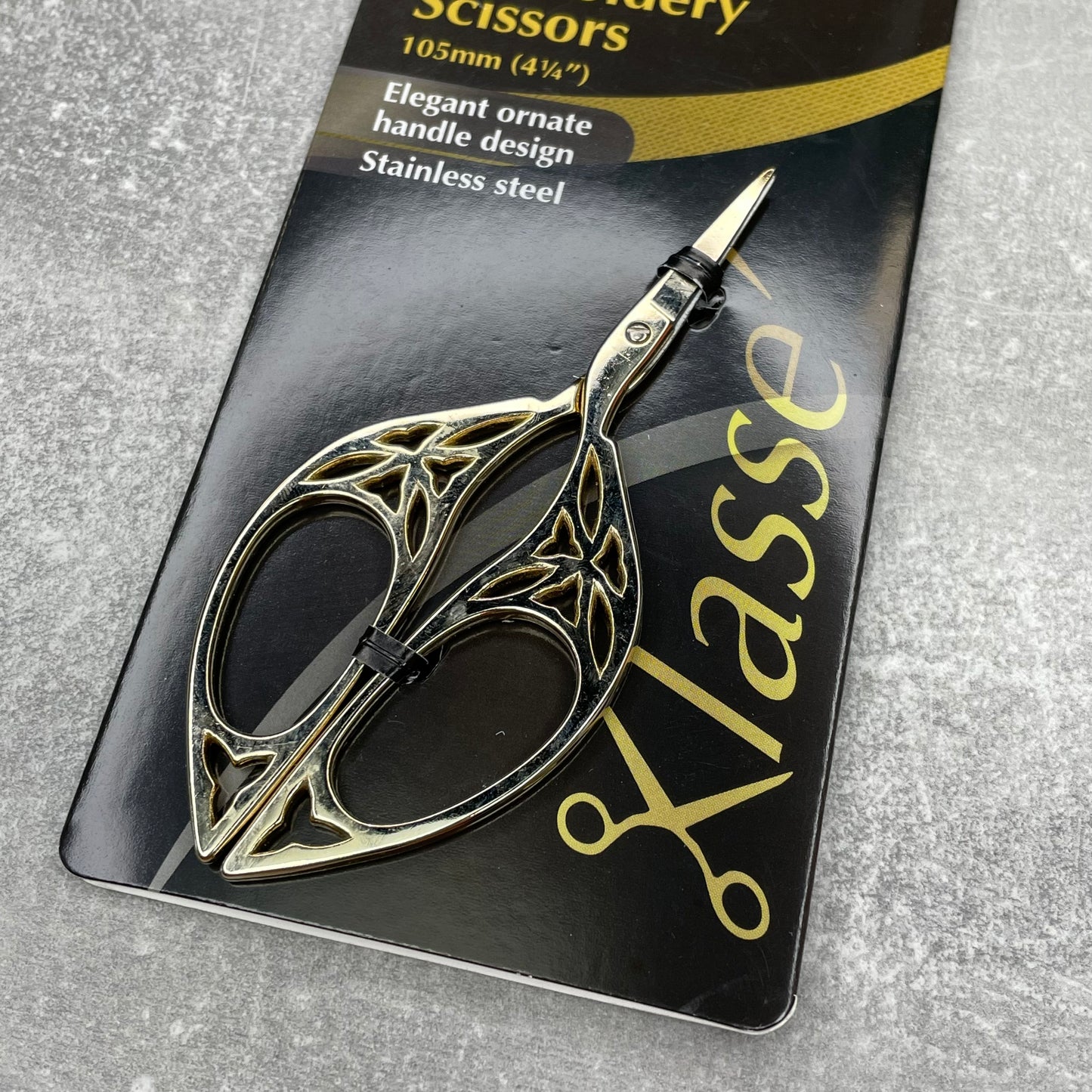 Embroidery Scissors ~ Klasse Black Label Ornate 105mm