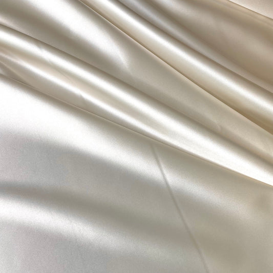 Stretch Satin ~ Champagne Ivory