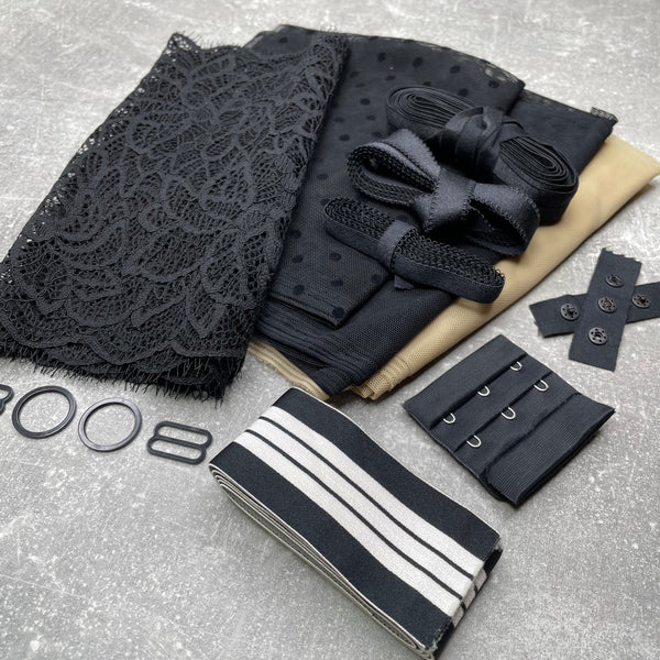 Fenix Bodysuit Kit by Madalynne Intimates ‘Black’