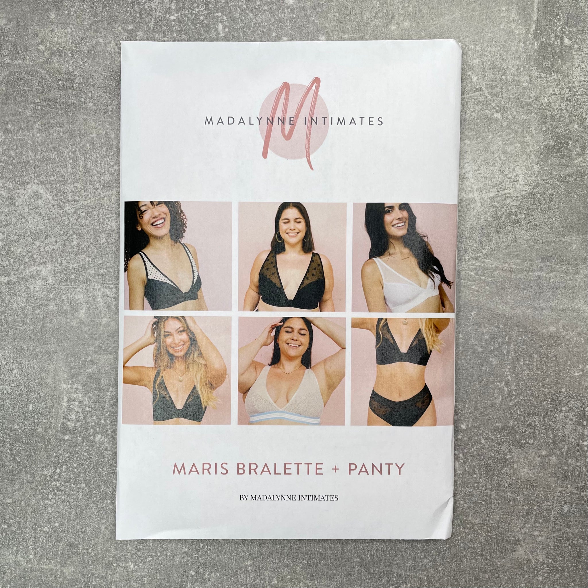 Madalynne Intimates ~ Maris Bralette and Panty ~ paper pattern