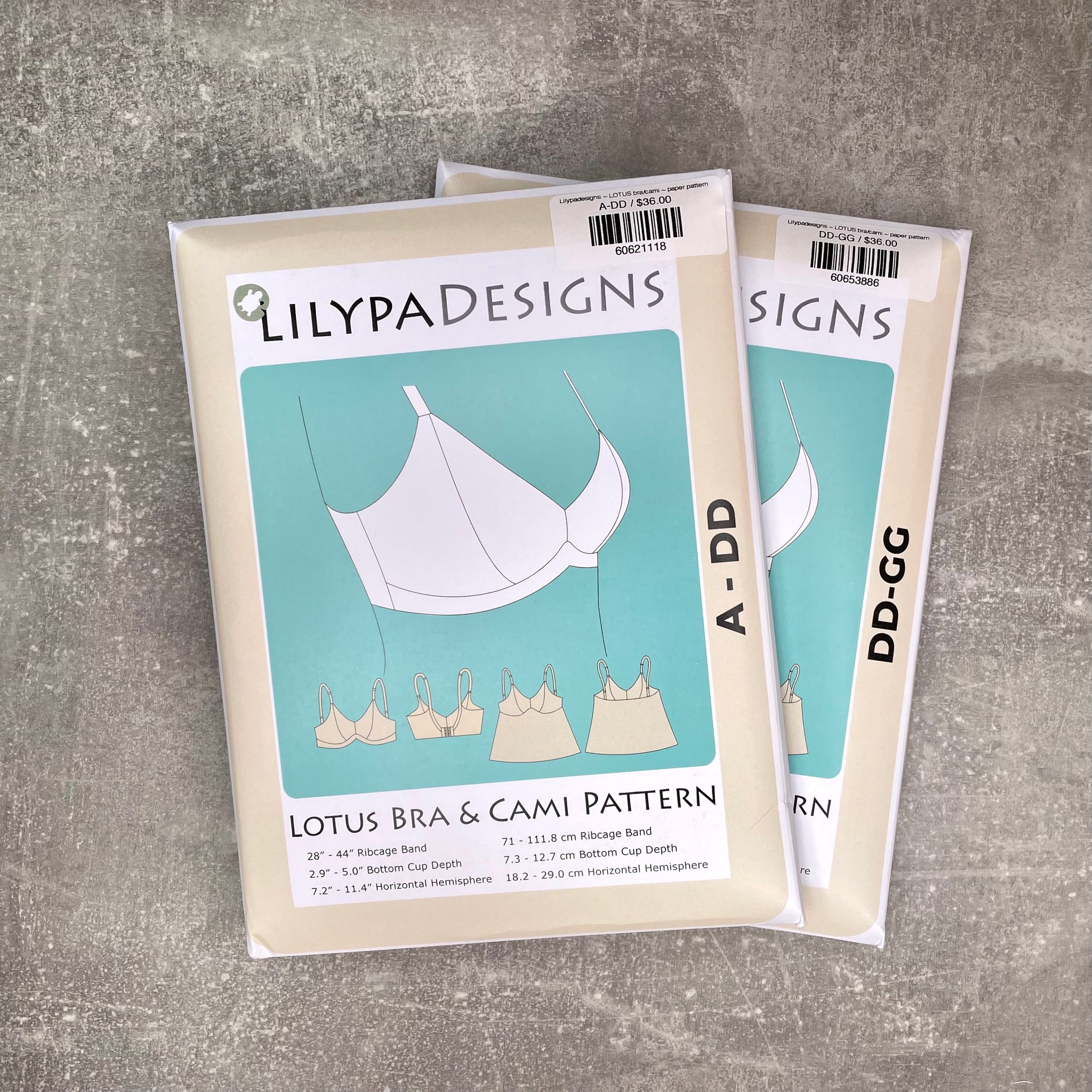 Lilypadesigns ~ LOTUS bra/cami ~ paper pattern