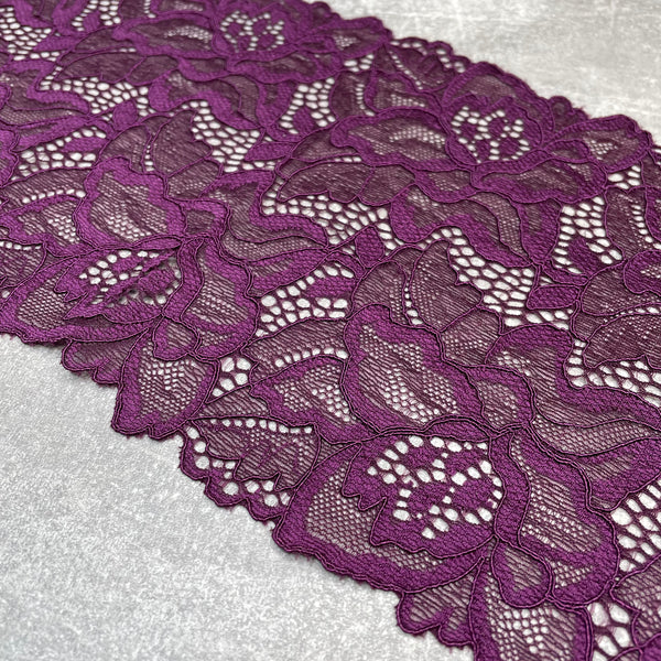 Stretch Lace ~ Sultry Peony