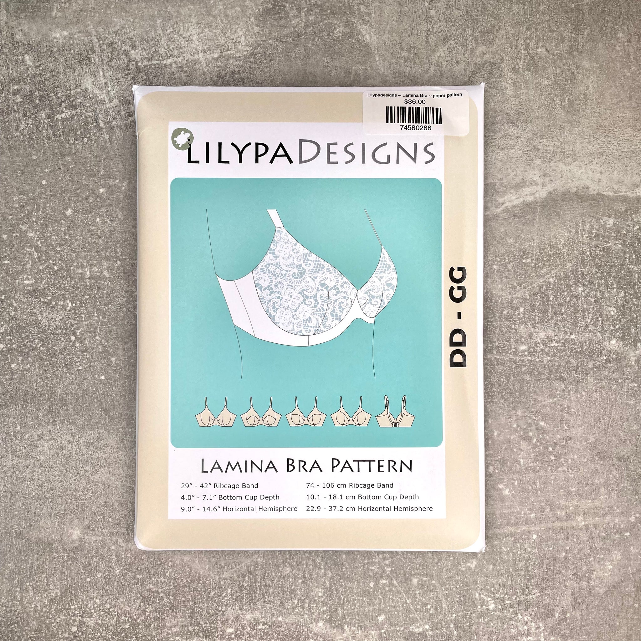 Lilypadesigns ~ Lamina Bra ~ paper pattern