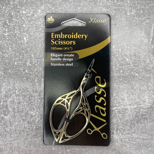 Embroidery Scissors ~ Klasse Black Label Ornate 105mm