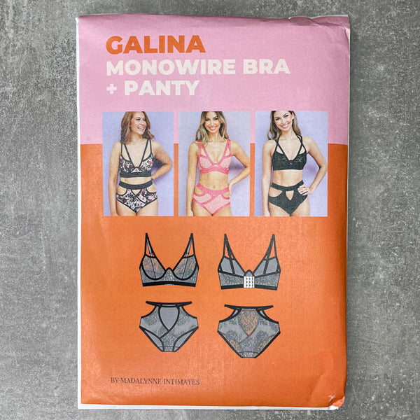 Madalynne Intimates ~ Galina Monowire Bra and Panty ~ paper pattern