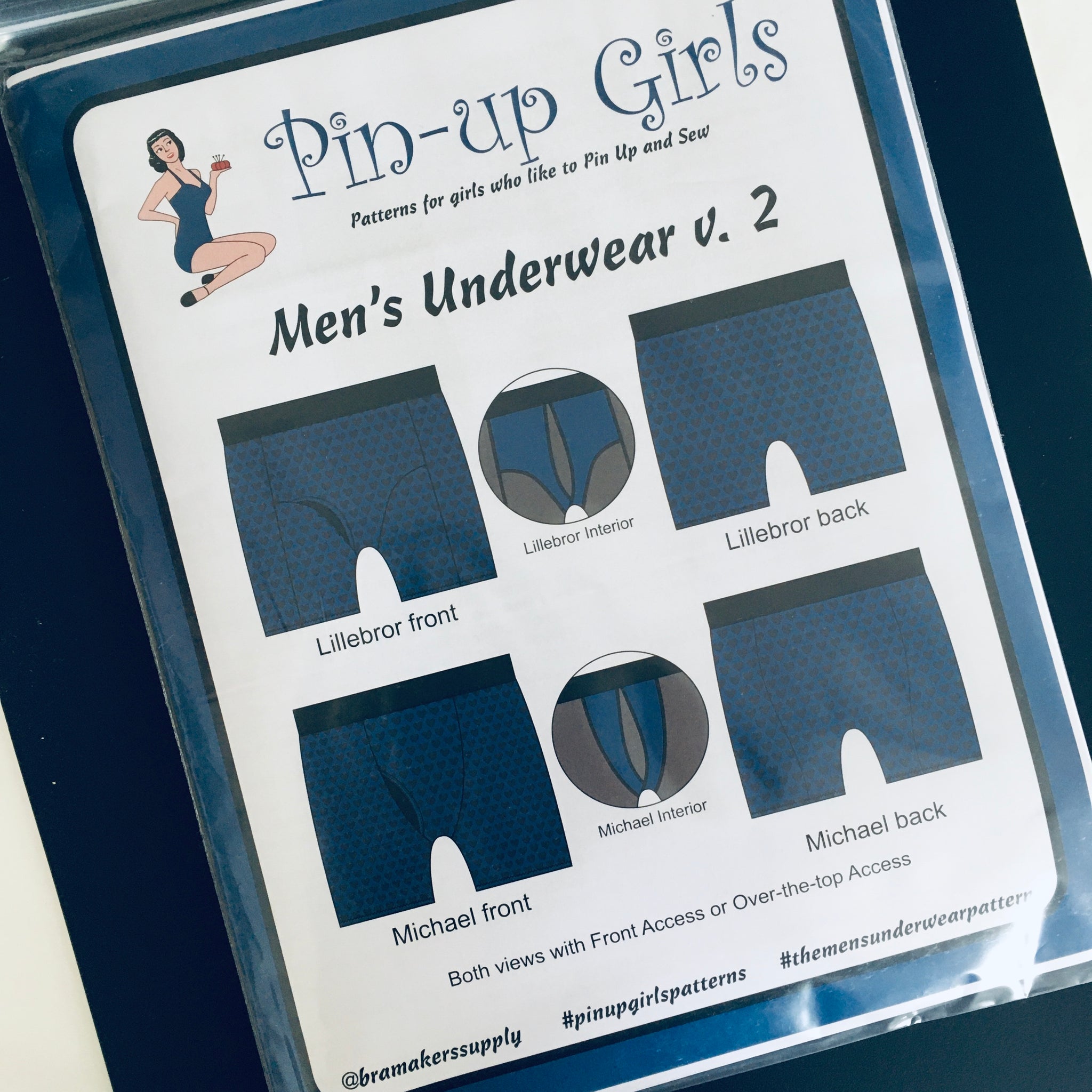 Pin-up Girls 'Mens Underwear v.2' ~ paper pattern – Nellie Joans