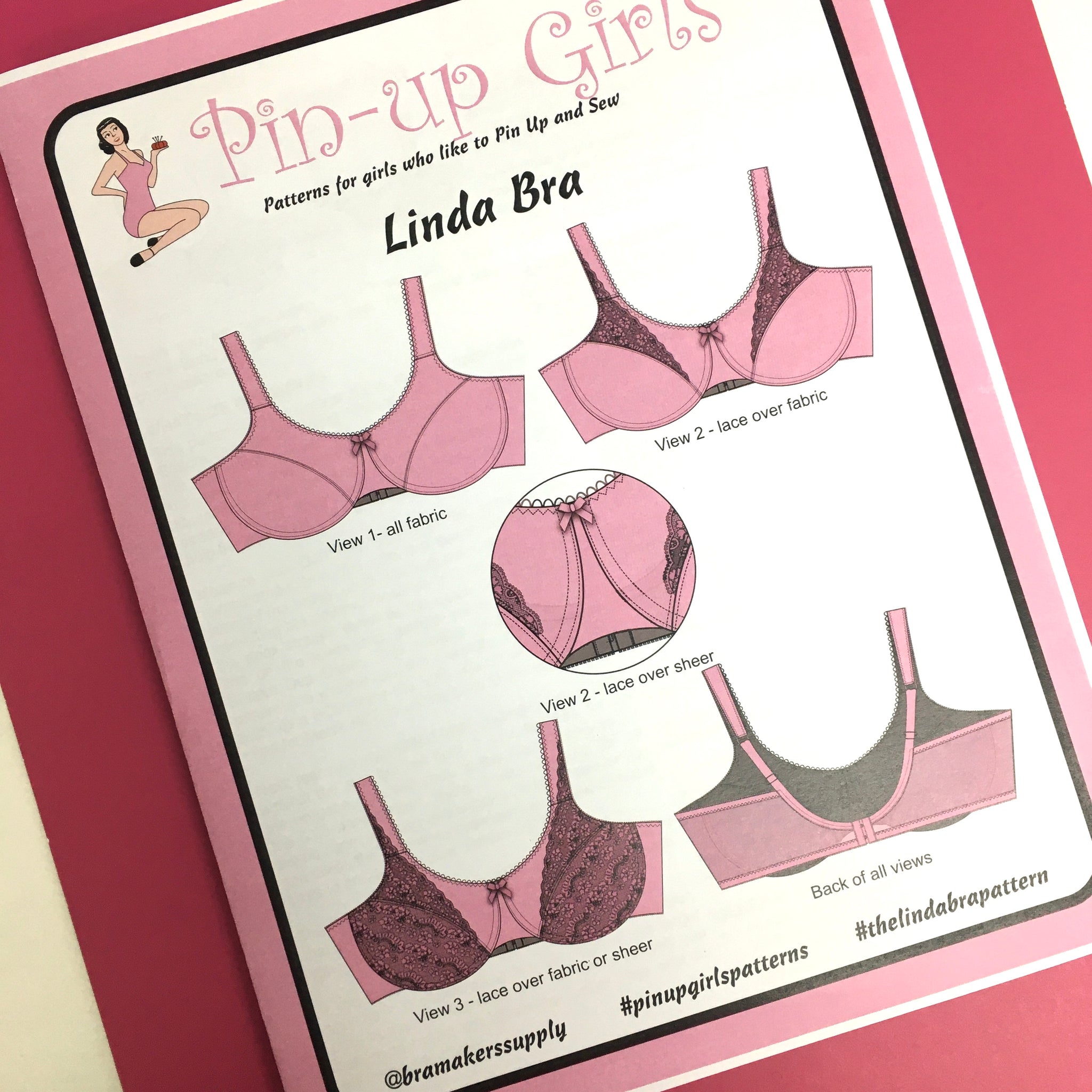 Pin Up Girls 'Linda Bra' ~ paper pattern